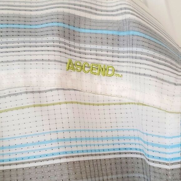 Ascend men button up performance shirt, size xl - Picture 2 of 7